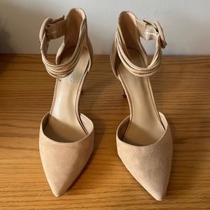 Lord & Taylor Tan Suede Heels